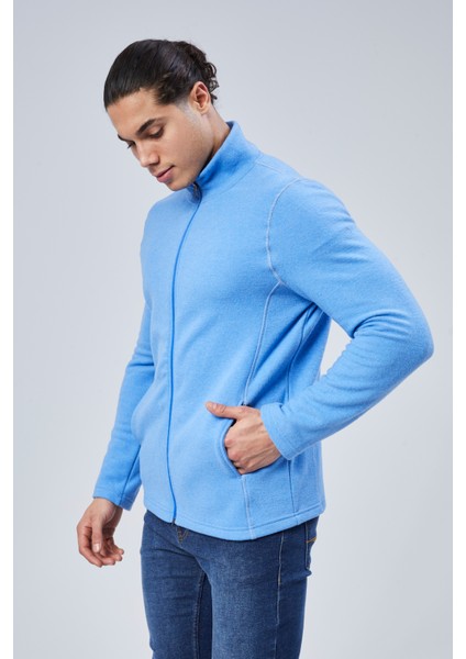 Mooncover Unisex Italyan Polar Fermuarlı Cepli Sweatshirt