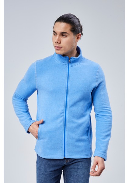 Mooncover Unisex Italyan Polar Fermuarlı Cepli Sweatshirt