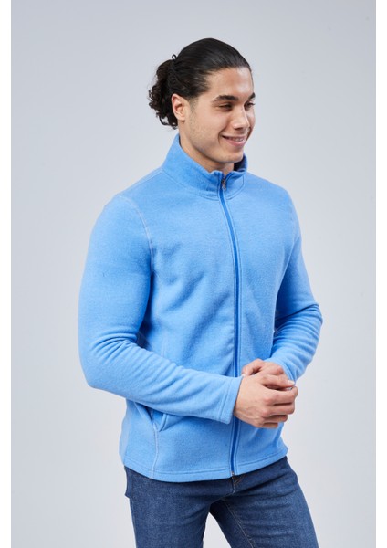 Mooncover Unisex Italyan Polar Fermuarlı Cepli Sweatshirt