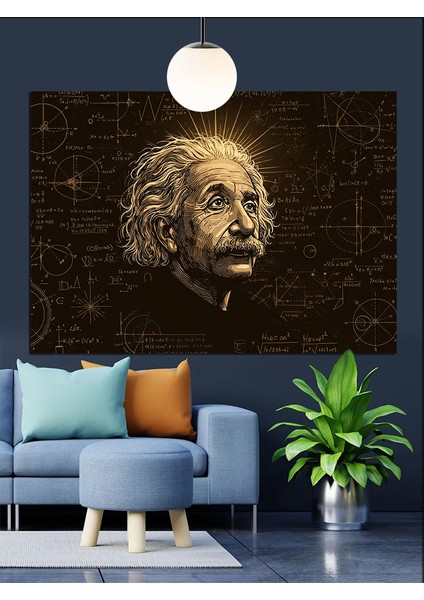 Albert Einstein Dekoratif Kanvas - Mdf Ahşap Tablo modelleri