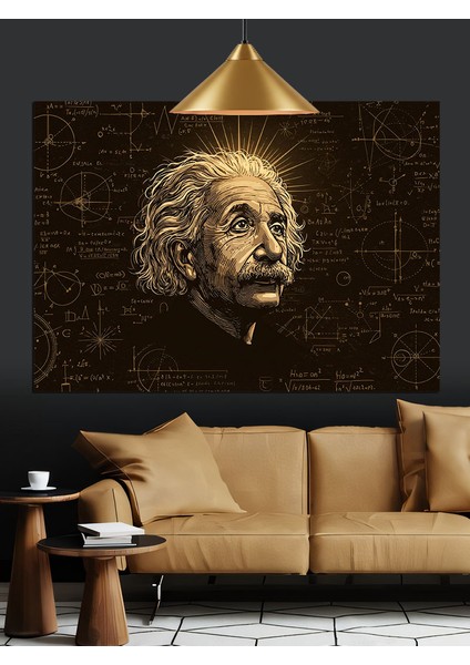 Albert Einstein Dekoratif Kanvas - Mdf Ahşap Tablo fırsatları