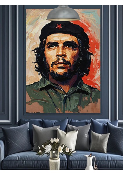 Küba Devrimci Lideri Che Guevara Dekoratif Kanvas - Mdf Ahşap Tablo modelleri