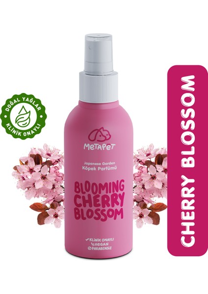 Doğal Evcil Hayvan Parfümü Japon Kiraz Çiçeği, Koku Giderici Sprey, Yavru Köpeklere Uygun 150 ml