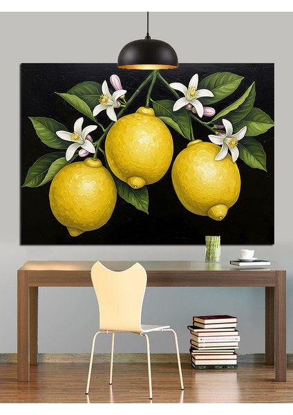 Limon Ağacı Meyve Doğa Dekoratif Kanvas - Mdf Ahşap Tablo fiyatları