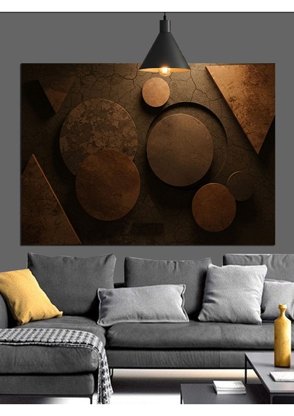 Yuvarlak Geometrik Desenler Sanat Dekoratif Kanvas - Mdf Ahşap Tablo modelleri