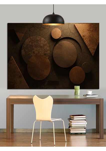 Yuvarlak Geometrik Desenler Sanat Dekoratif Kanvas - Mdf Ahşap Tablo indirimleri