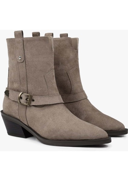 Kadın Arden Vizon Süet Kovboy Bot fiyatları