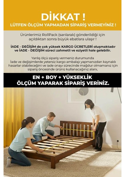 Mrs. Lotus Lux 120x200 Sünger Yatak, Yavrulu Yatak (Ölçü Seçenekli) fiyatları