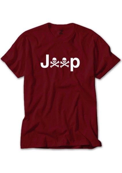 Jeep Kuru Kafa Kırmızı Tişört Liyada