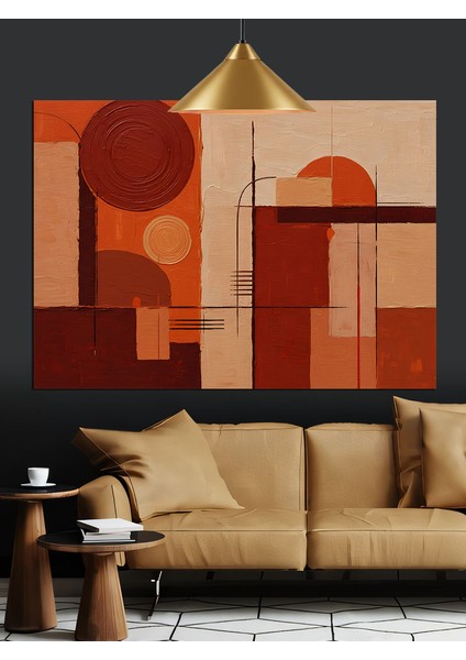 Minimalist Geometrik Soyut Sanat Dekoratif Kanvas - Mdf Ahşap Tablo modelleri
