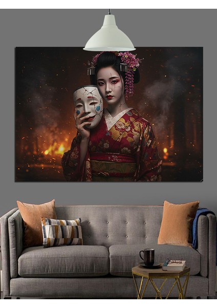 Karnaval Maske Kadın Sanat Dekoratif Kanvas - Mdf Ahşap Tablo fırsatları