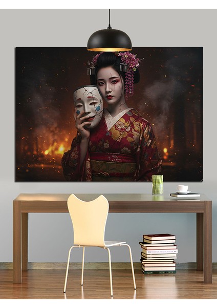 Karnaval Maske Kadın Sanat Dekoratif Kanvas - Mdf Ahşap Tablo indirimleri