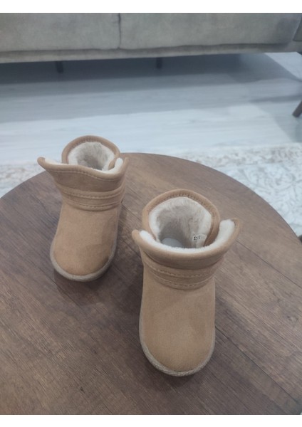 Kız/erkek Bebek Kürklü Kışlık Patik Bot – Sıcak Tutarlı süet model Rahat ve Şık