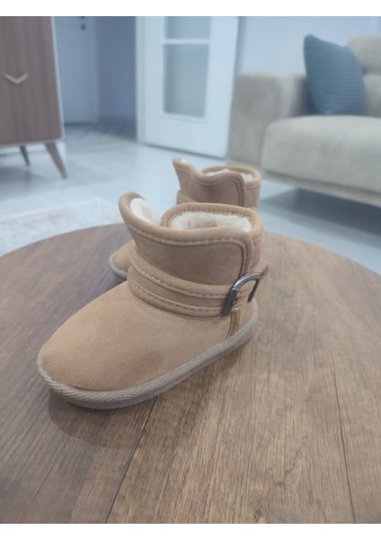 Kız/erkek Bebek Kürklü Kışlık Patik Bot – Sıcak Tutarlı süet model Rahat ve Şık fırsatları