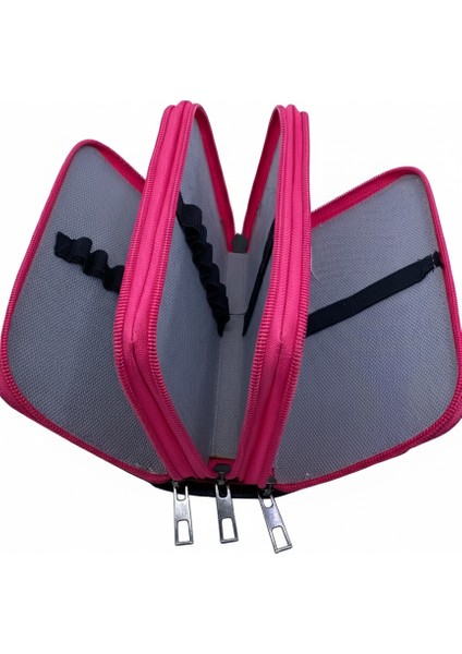 Üç Gözlü Lastikli Kalemlik Galaxy Mor fırsatları