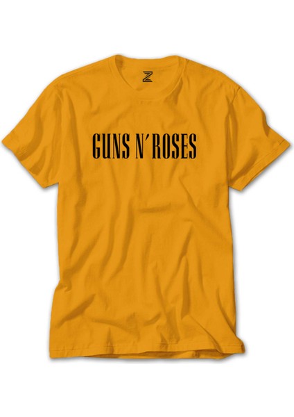 Guns N Roses Logo Sarı Tişört Liyada