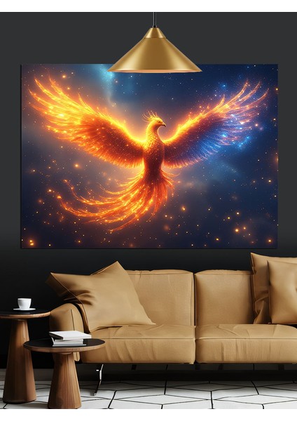 Alevden Doğan Anka Kuşu Dekoratif Kanvas - Mdf Ahşap Tablo fiyatları