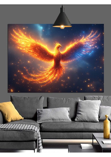 Alevden Doğan Anka Kuşu Dekoratif Kanvas - Mdf Ahşap Tablo modelleri