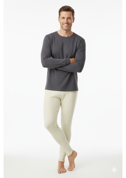 Erkek Kışlık Yünlü Termal Içlik Kalın Triko Örme Düz Renk Sıcak Tutar Rahat Tam Kalıp fiyatları