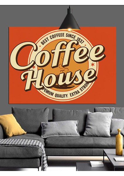 Kahve Evi Dekoratif Kanvas - Mdf Ahşap Tablo modelleri