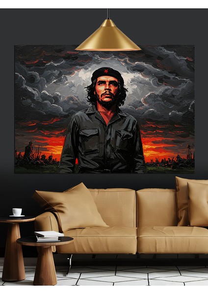 Che Guevara Dekoratif Kanvas - Mdf Ahşap Tablo fiyatları