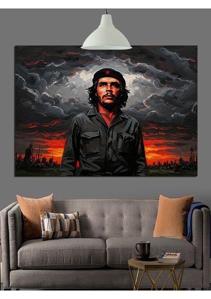 Che Guevara Dekoratif Kanvas - Mdf Ahşap Tablo fırsatları