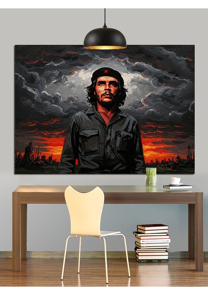 Che Guevara Dekoratif Kanvas - Mdf Ahşap Tablo indirimleri
