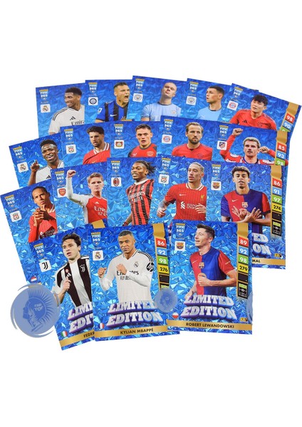 Fifa 365 Adrenalyn Xl 2025 Limited Edition Card Futbolcu Kartları (10 Kart)