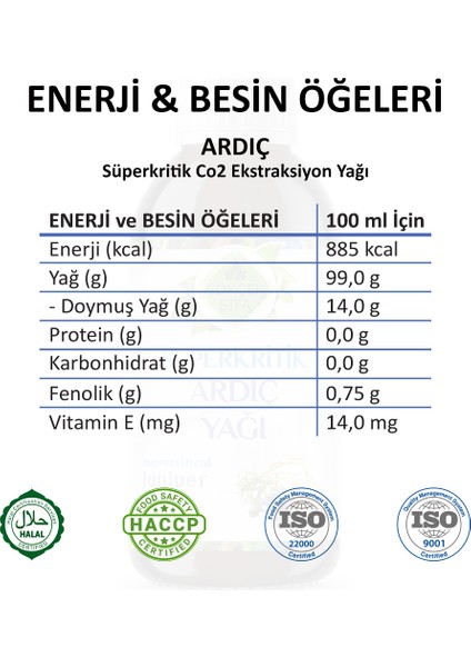 Ardıç Süperkritik Mix Yağı 50 ml (JUNİPER SUPERCRİTİCAL MİX OİL) fiyatları