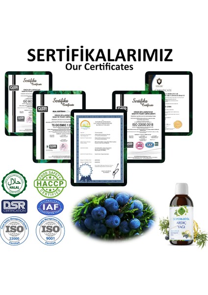 Ardıç Süperkritik Mix Yağı 50 ml (JUNİPER SUPERCRİTİCAL MİX OİL)