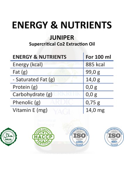 Ardıç Süperkritik Mix Yağı 50 ml (JUNİPER SUPERCRİTİCAL MİX OİL)