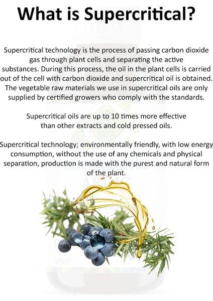 Ardıç Süperkritik Mix Yağı 50 ml (JUNİPER SUPERCRİTİCAL MİX OİL)