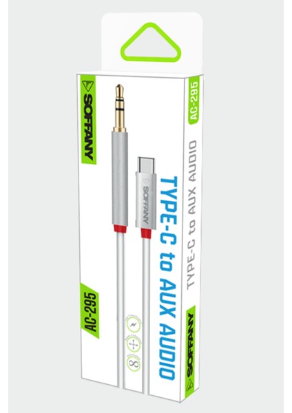 3.5 mm Jack Aux To Type-C Ses Kablosu Beyaz fiyatları