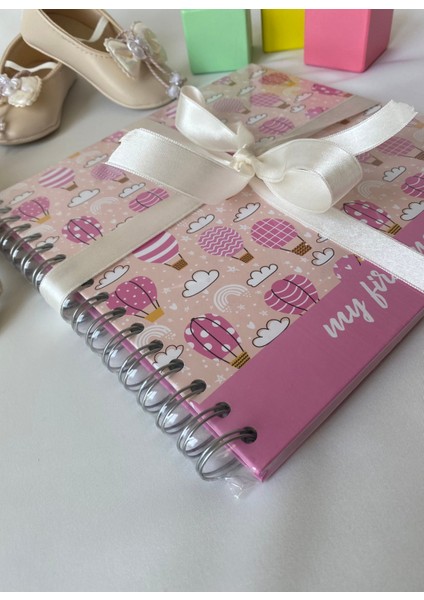 Anne ve Bebek Anı Defteri – Hamilelik Günlüğü & Bebek Ajandası (My First Memories – Pembe) modelleri