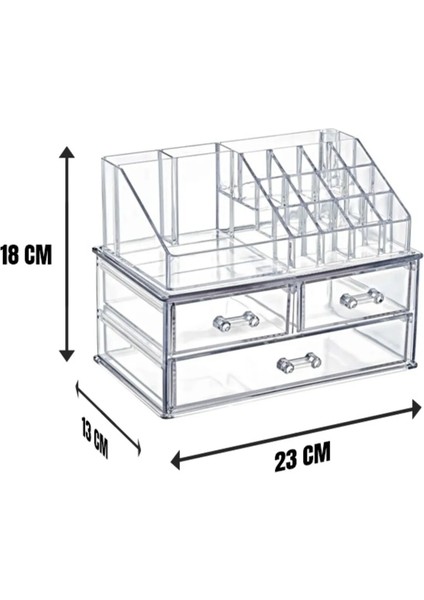 Organizerli 3 Çekmeceli Makyaj Takı Düzenleyici Set fiyatları