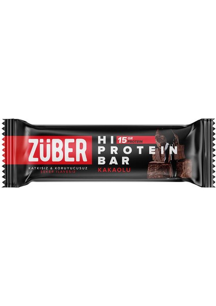 Züber Kakaolu Hi-Protein Yüksek Protein Bar