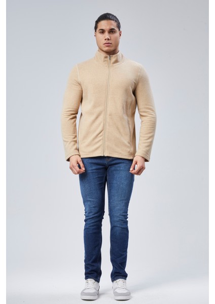 Mooncover Unisex Italyan Polar Fermuarlı Cepli Sweatshirt modelleri