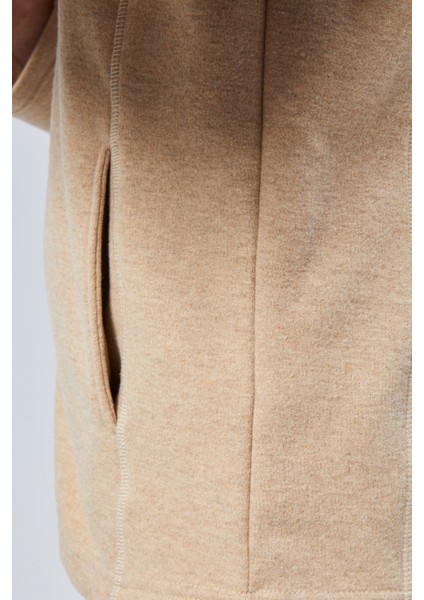 Mooncover Unisex Italyan Polar Fermuarlı Cepli Sweatshirt