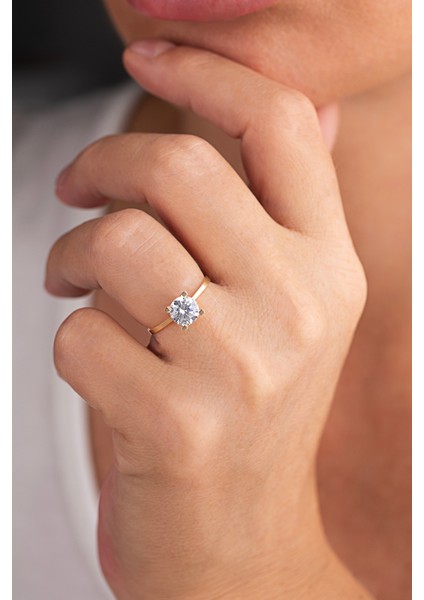 8 Ayar Altın Tektaş Yüzük fiyatları