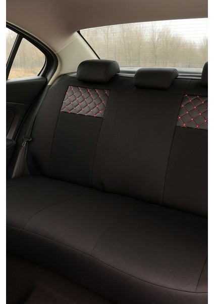 Hyundai Accent Yumurta Kasa 1996 Üniversal Kırmızı Desenli Brıght Color Deri Detaylı Oto Kılıf fiyatları