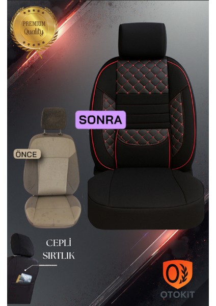 Hyundai Accent Yumurta Kasa 1996 Üniversal Kırmızı Desenli Brıght Color Deri Detaylı Oto Kılıf fırsatları