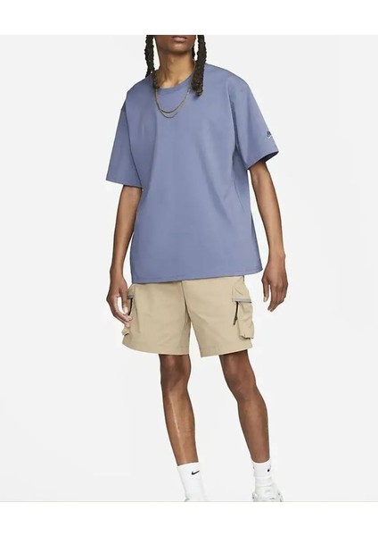 Sportswear Tech Pack Short-Sleeve Dri-Fıt Top - Diffused Blue Pamuklu Spor Tişört fiyatları