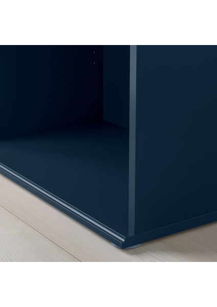 Skruvby Tv Sehpası Mavi Siyah 156 x 38 x 60 cm