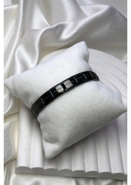 Çelik Italyan Charm Unisex Siyah Bileklik Chrm-Blk-S modelleri