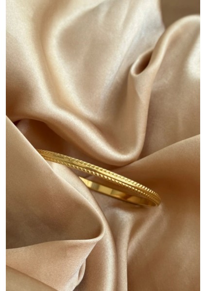 Desenli Çelik Gold Ajda Bilezik Seti (3'lü) Ajdblzk-03 modelleri