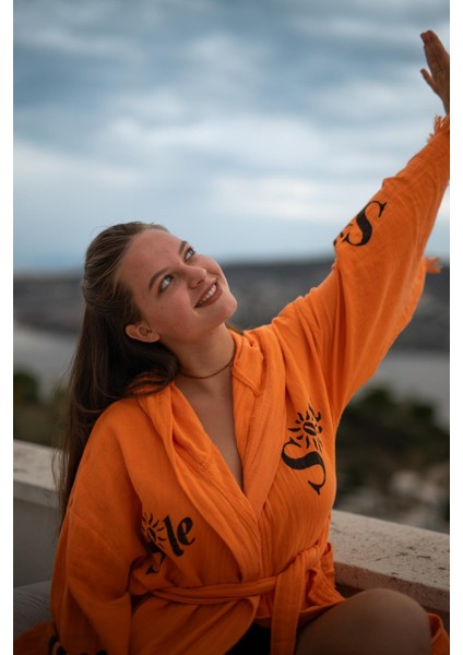 Pamuk Kimono Sabahlık Havlu Solenrosa