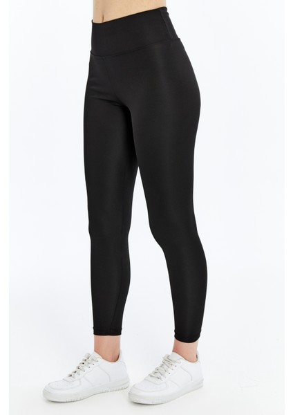 Kadın Siyah Büyük Beden Yüksek Bel Spor TAYT-P2154