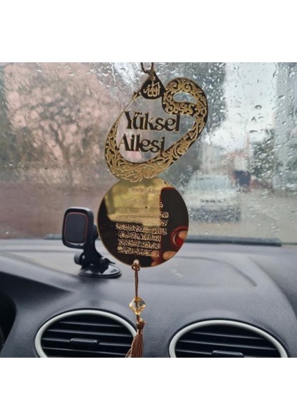 Kişiye Özel Vav Araba Süsü Pleksi Dikiz Aynası Süsü Gold Renk fiyatları