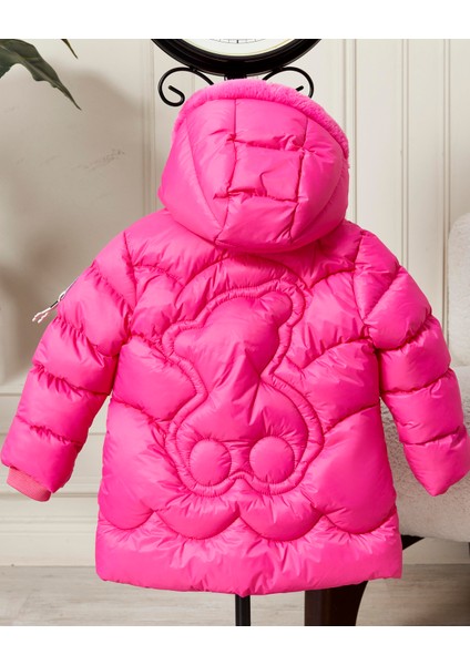 Kız Bebek Kapüşonlu Fermuarlı Şişme Mont 51351 fiyatları