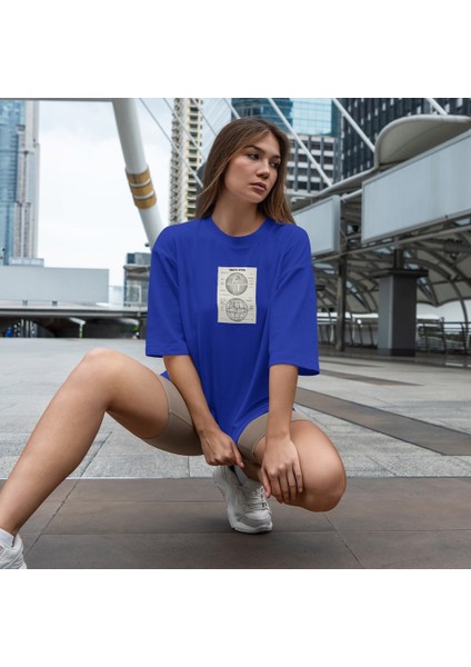 Death Star Oversize Tişört - Mavi fiyatları